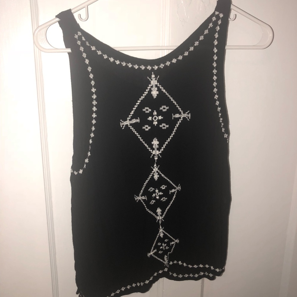 Black tank top